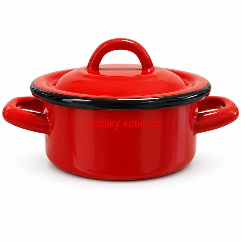 Smaltovaný kastrol FALCO 0,5 l s poklicí