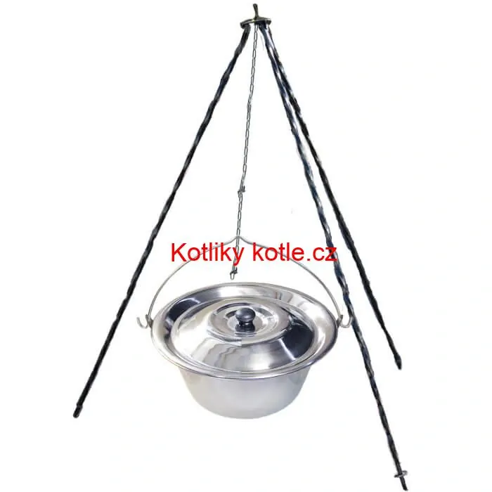 Nerezový kotlík 14 L INOX + poklice + stojan CLASSIC