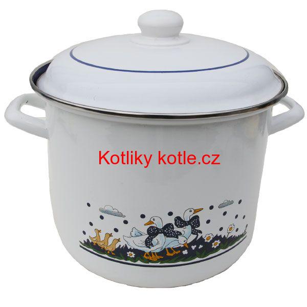 Smaltovaný hrnec 3,5 L - Kachničky