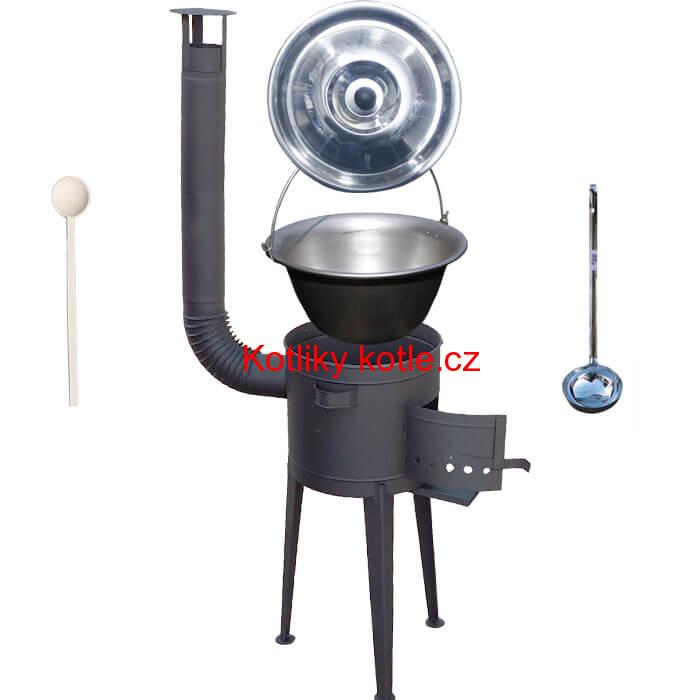 Nerezový kotlík 20 L (1,5 mm) + vysoká žáruvzdorná kotlina 42 PLUS 600 