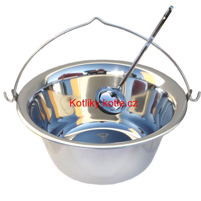 Antikorový kotlík 10 L (0,8 mm) + antikórová naběračka