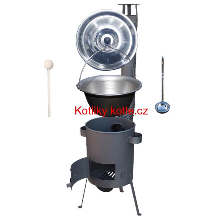 Nerezový kotlík 20 L (1,5 mm) + žáruvzdorná kotlina 42 PLUS 600 4 MM