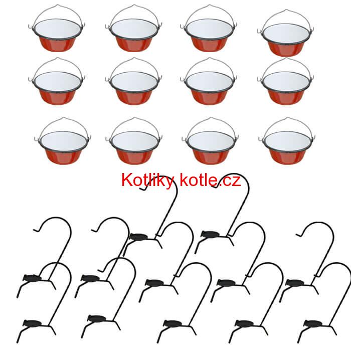 Servírovací souprava SMALT RED 12 ks