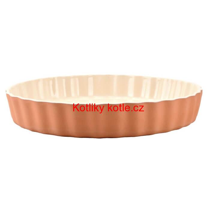 Hliněná forma na dort s glazurou 30 cm