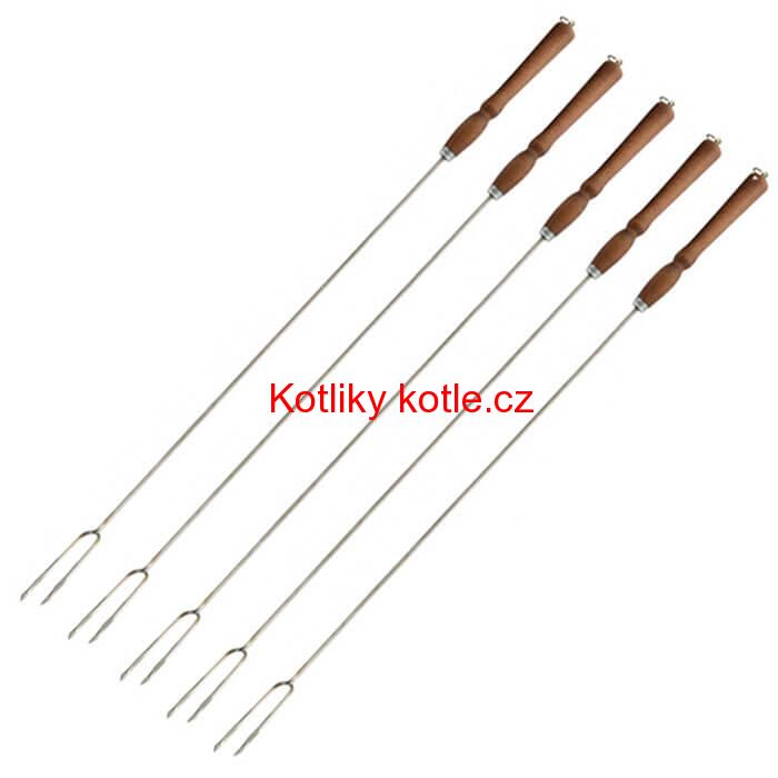 Vidličky na opékání 90 cm, 5 ks NEREZ