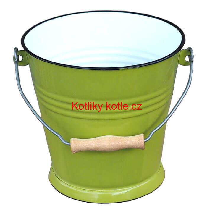 Smaltované vědro 5 L GREEN