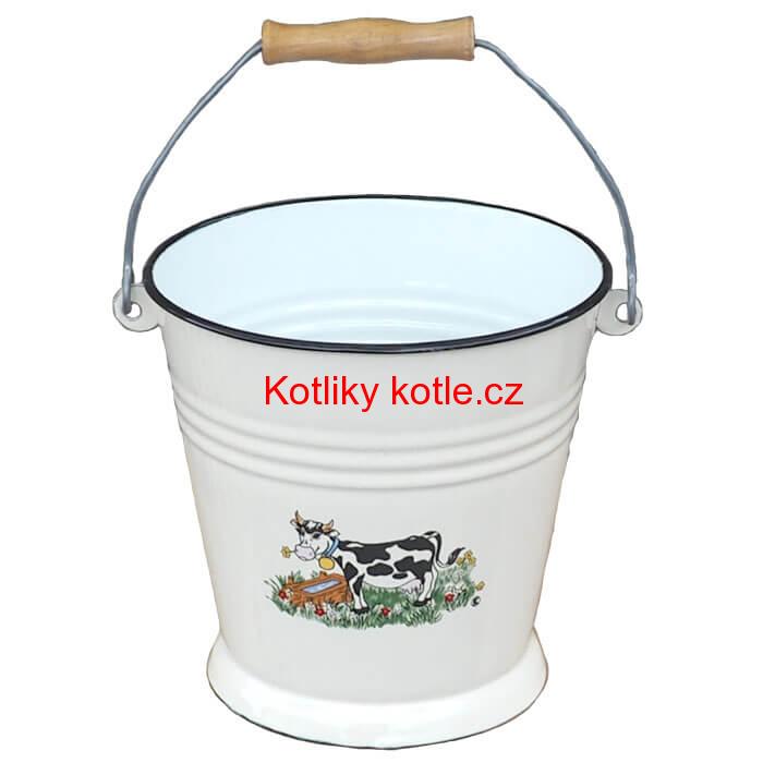 Smaltované vědro 5 L DECOR