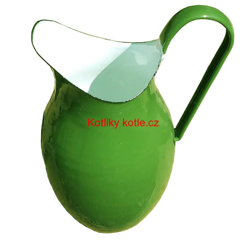 Smaltovaná konvice na vodu 2 L ZELENÁ