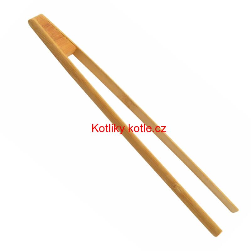 Dřevěné grilovací kleště 30 cm