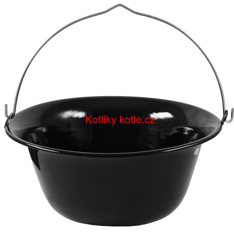 Smaltovaný kotlík 14 L + kovová kotlina 36 KOV