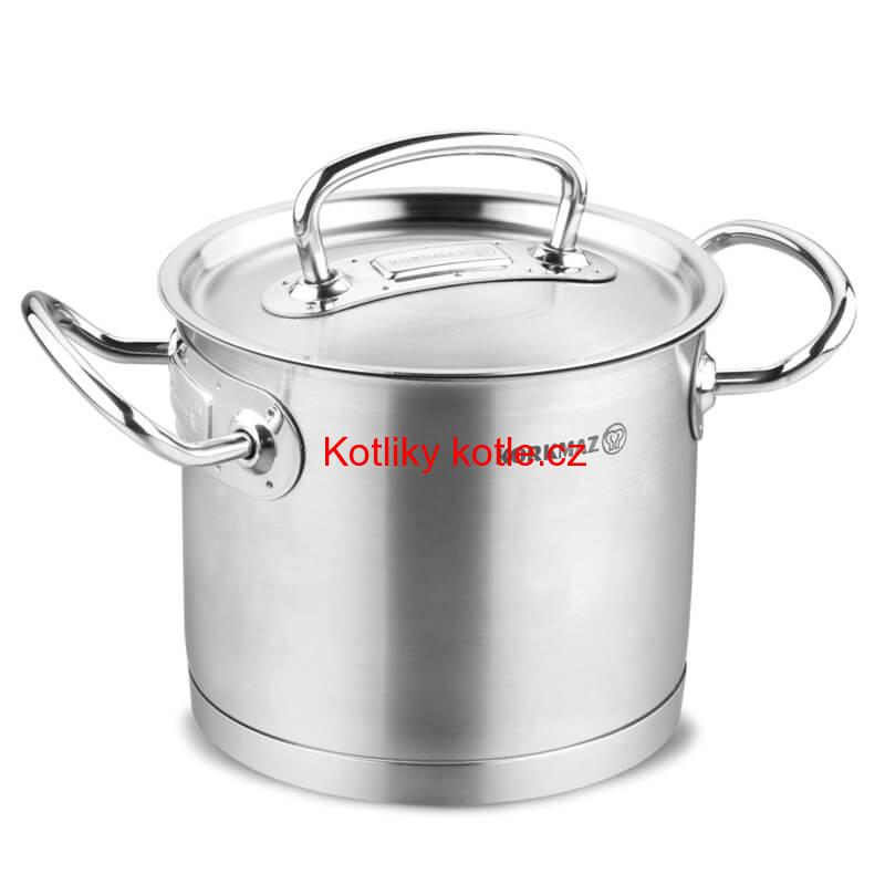 Sada nerezových hrnců s poklicí + rendlík 2 + 1 ks 5 L, 9 L, 1,5 L