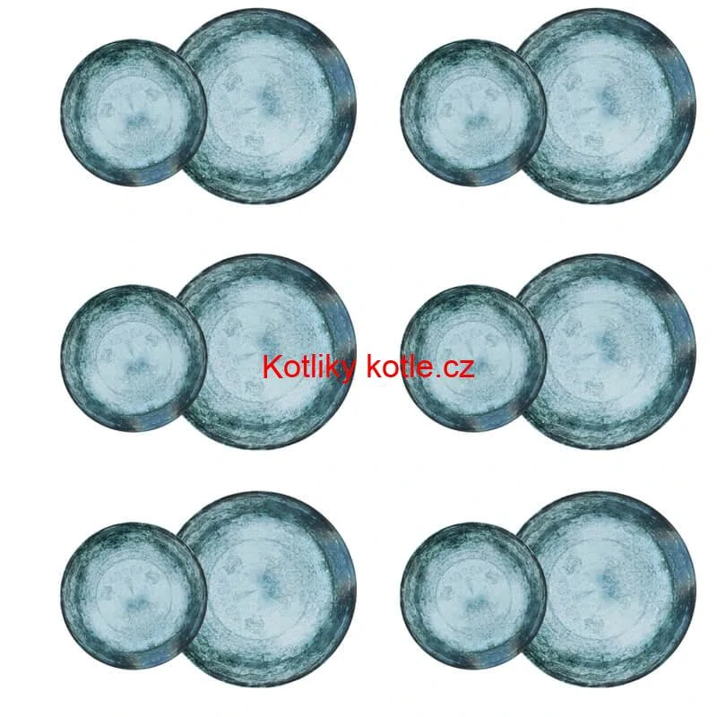 Souprava keramických talířů 18 ks BLUE