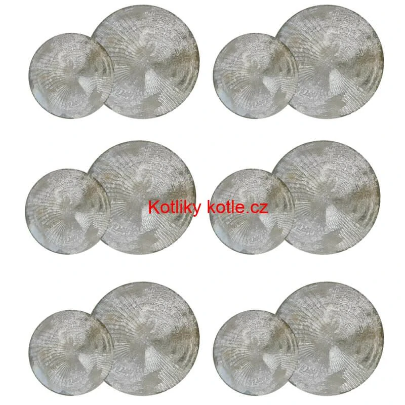 Souprava keramických talířů 18 ks GREY