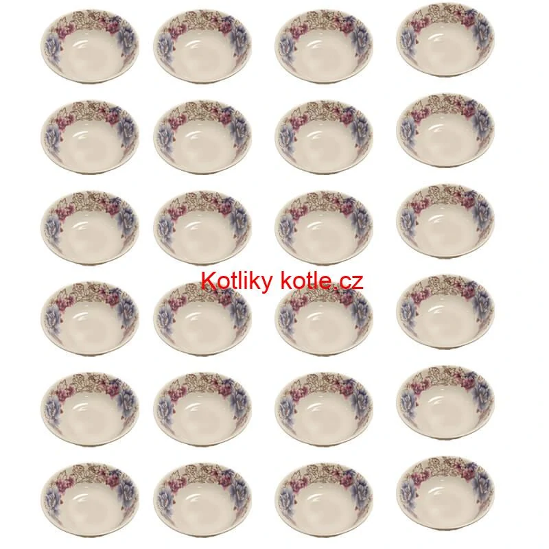 Plastová miska s květinovým vzorem (750 ml) – nyní v sadě 24 kusů!