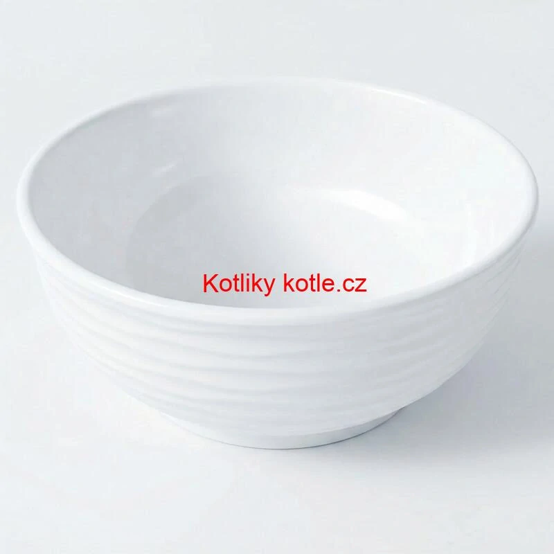 Prémiová bílá miska s kamennou strukturou 750 ml