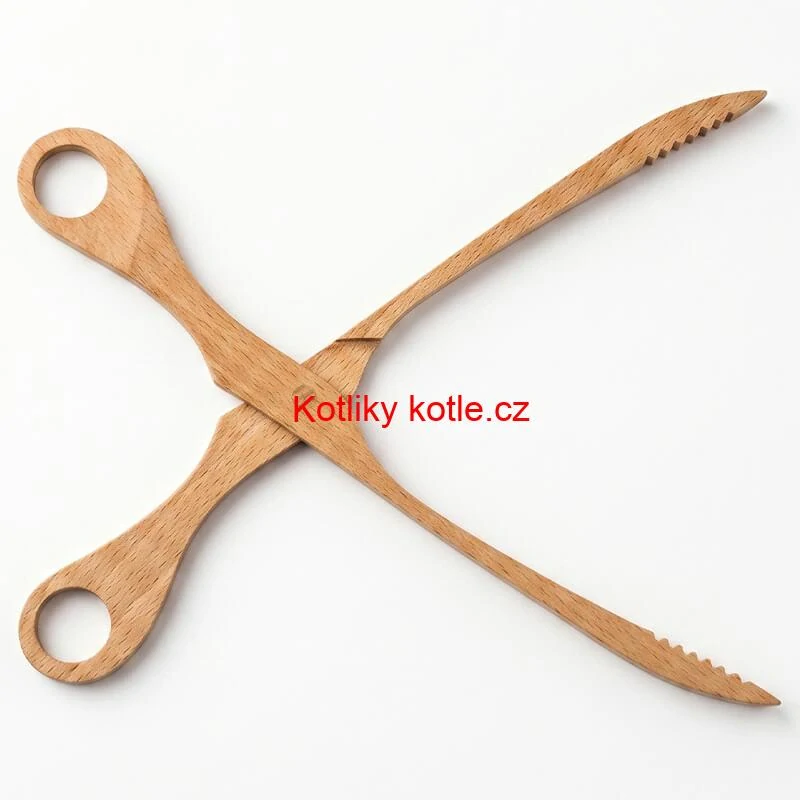 Dřevěné grilovací kleště 29 cm