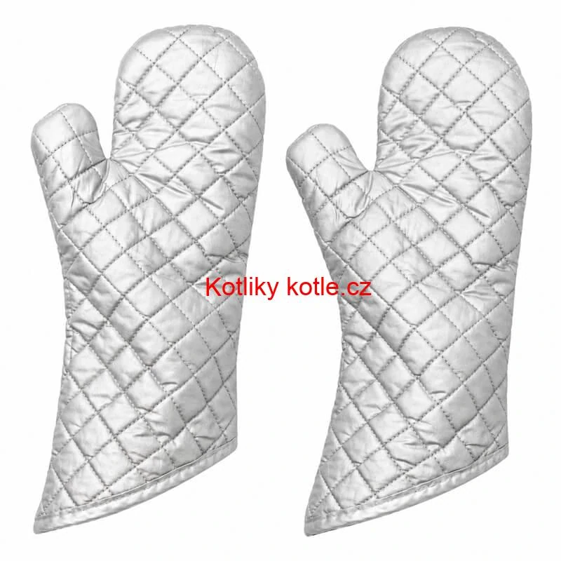Chňapky stříbrné dlouhé 35 cm — sada 2 ks