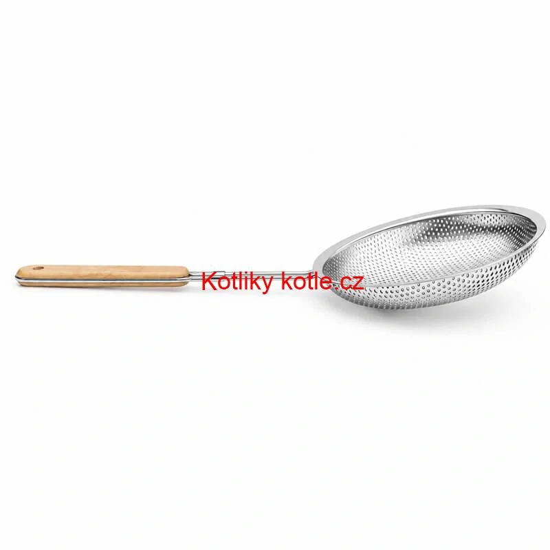 Hliníkové sítko 16 cm s dřevěnou rukojetí