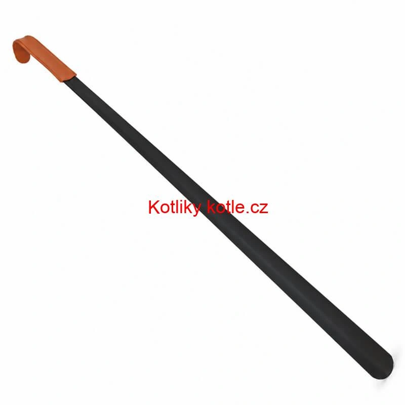 Kovová lžíce na boty 80 cm s rukojetí ze syntetické kůže