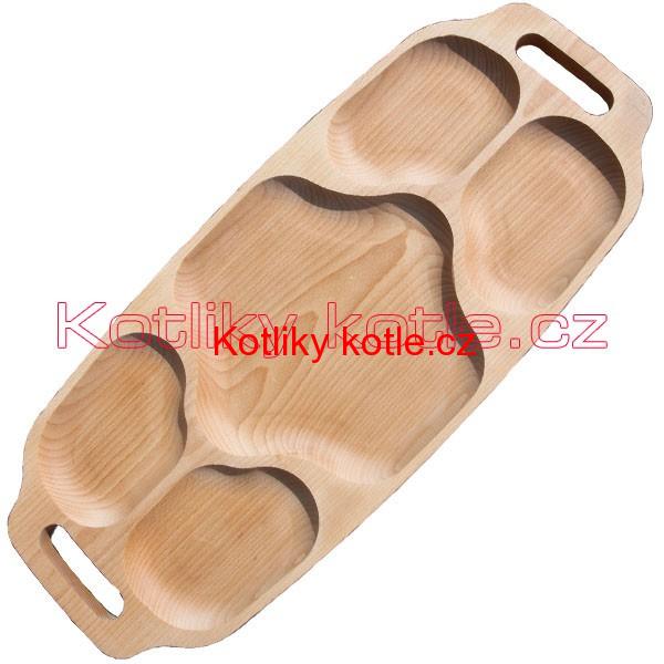 Servírovací dřevěný podnos