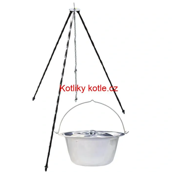 Nerezový kotlík 14 L INOX + poklice + stojan CLASSIC