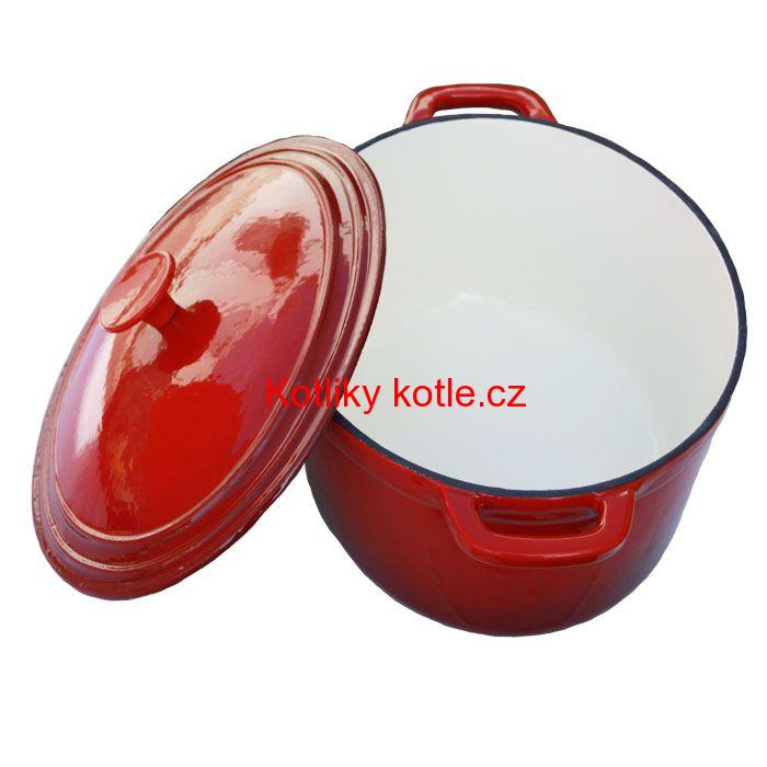 Litinový pekáč 6,2 L - červený
