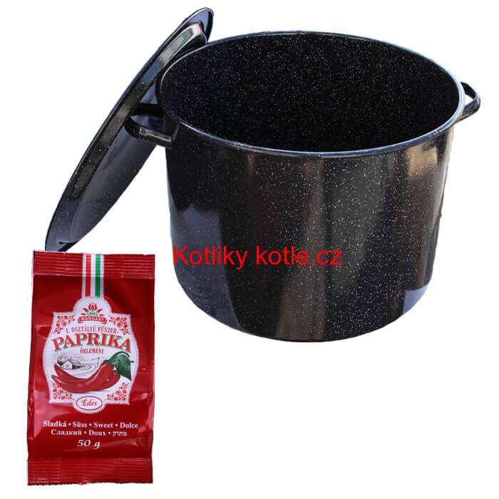 Smaltovaný hrnec 50 L + Paprika 50 g