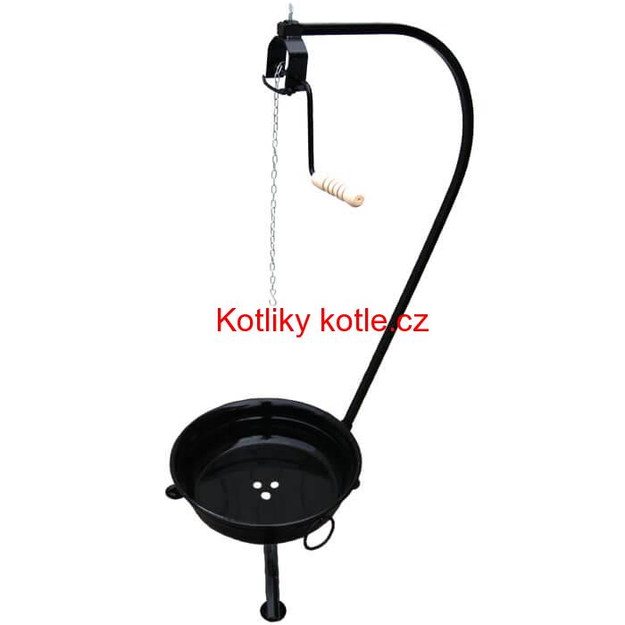Přenosné ohniště se stojanem a poistní kladkou VAR