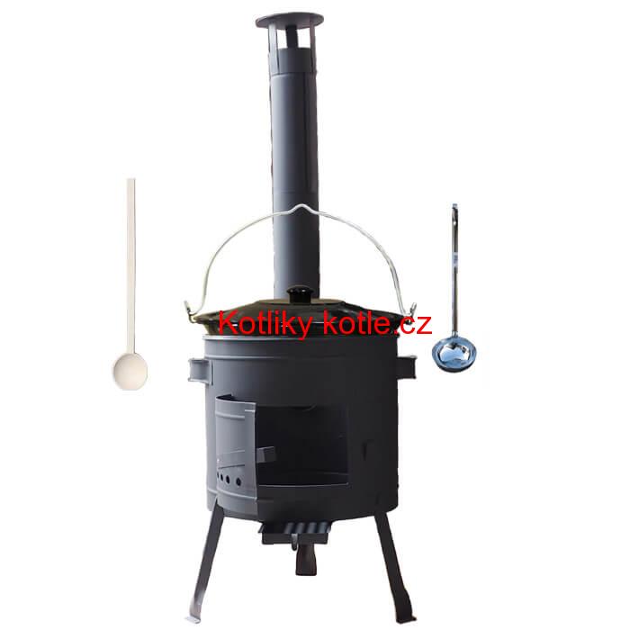 Smaltovaný kotlík 25 L + žáruvzdorná kotlina 42 PLUS 600 