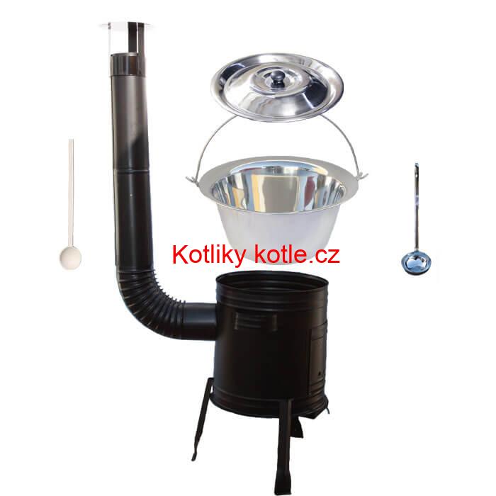 Nerezový kotlík 20 L (0,8 mm) + kovová kotlina 39 CLASSIC (KOV)