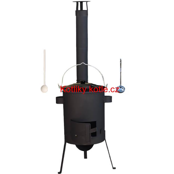 Smaltovaný kotlík 30 L + žáruvzdorná kotlina 45 PLUS 600 4 MM