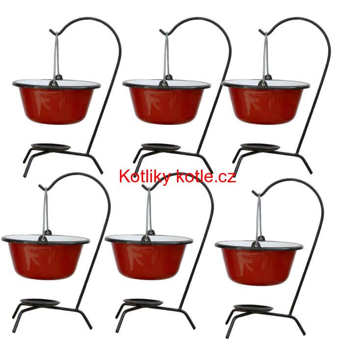Servírovací souprava SMALT RED 6 ks