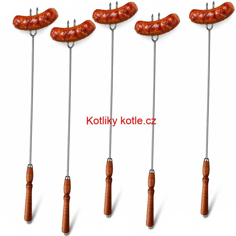 Vidličky na opékání 90 cm, 5 ks NEREZ