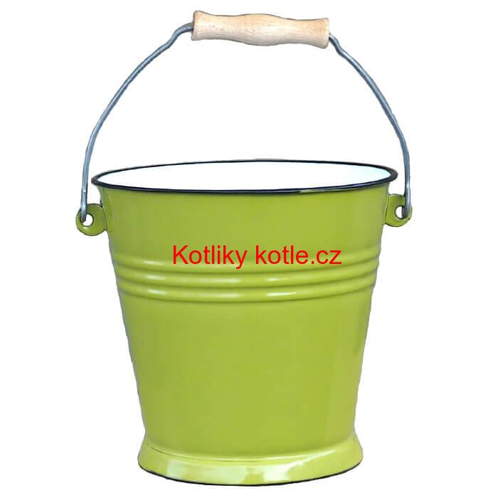 Smaltované vědro 5 L GREEN