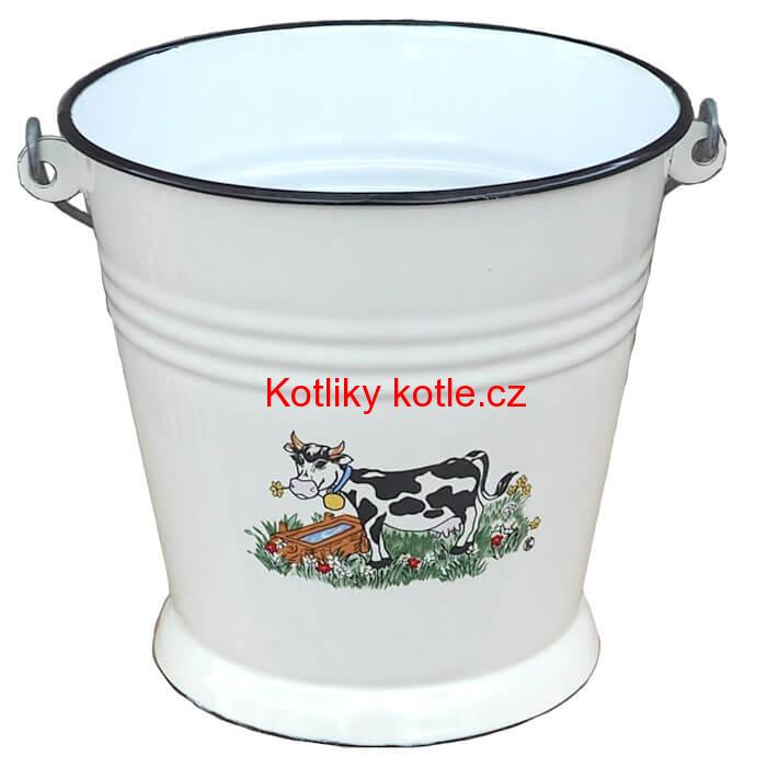 Smaltované vědro 5 L DECOR