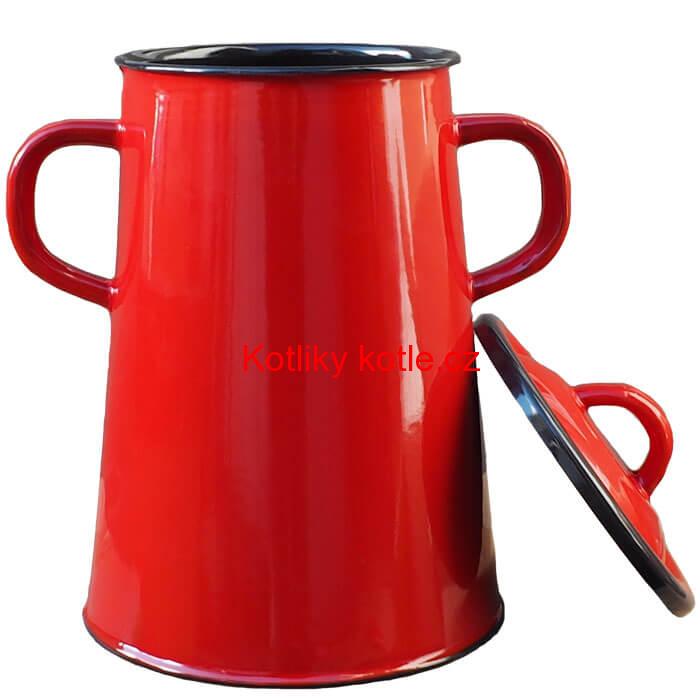 Nádoba na mast 3 L Červená