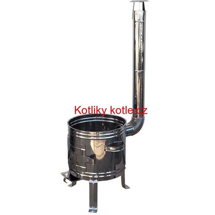 Nerezová kotlina s povrchovou antikorovou úpravou 36 cm INOX