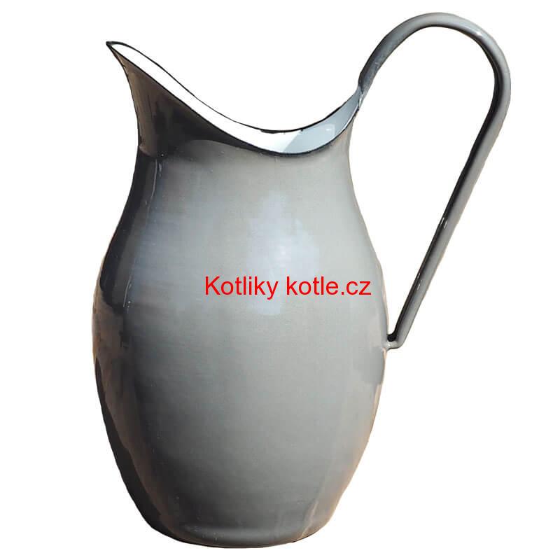 Smaltovaná konvice na vodu 2 L ŠEDÁ