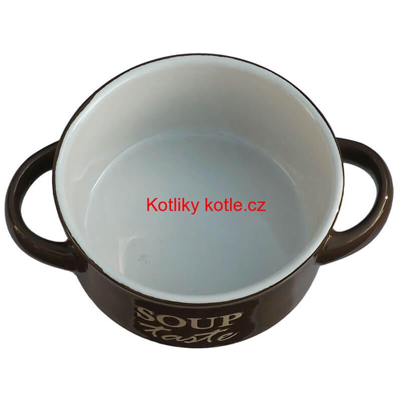 Keramická miska na polévku-hnědá SOUP