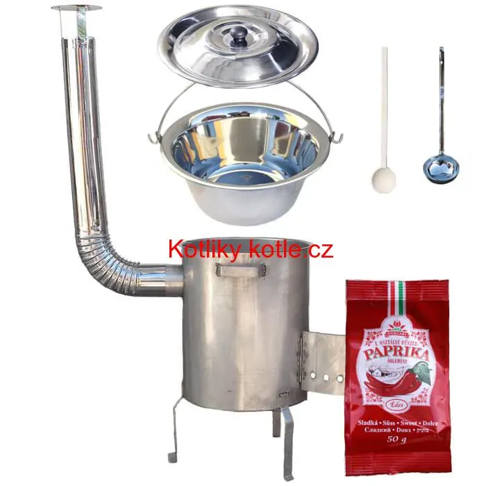 Nerezový kotlík 30 L (1,2 mm) INOX + nerezová kotlina (1,5 mm) 45 cm STRONG EXCLUSIVE