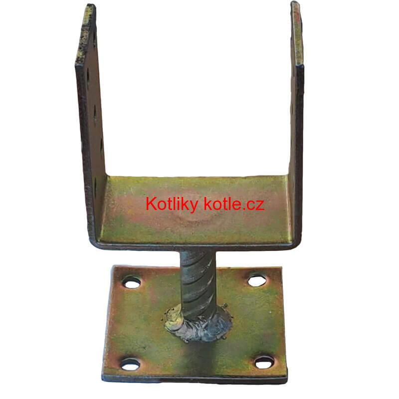 Patka na plotně kotevní, pozinkovaná 9 cm