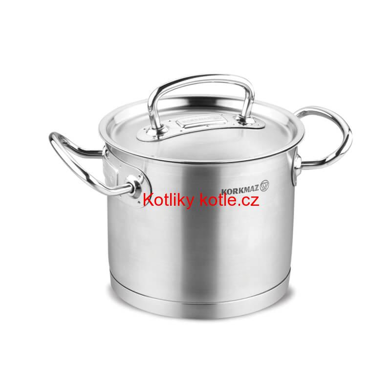 Sada nerezových hrnců s poklicí + rendlík 2 + 1 ks 5 L, 9 L, 1,5 L