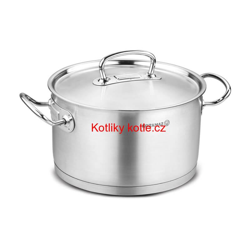 Sada nerezových hrnců s poklicí + rendlík 2 + 1 ks 6 L, 10 L, 2,8 L