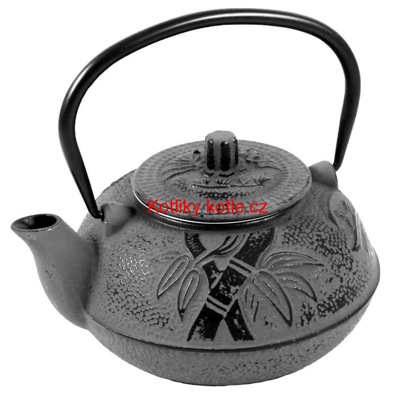 Litinový čajník 600 ml šedý