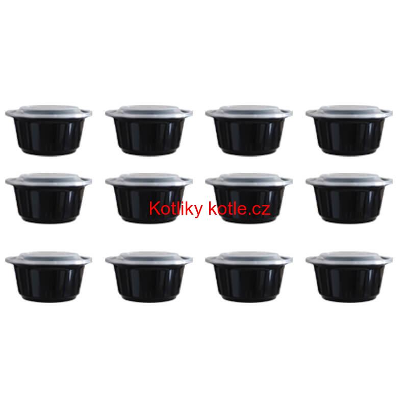 Smaltovaný kotlík 20 L (0,8 mm) + kovová kotlina 42 KOV + vařečka + misky 12 ks
