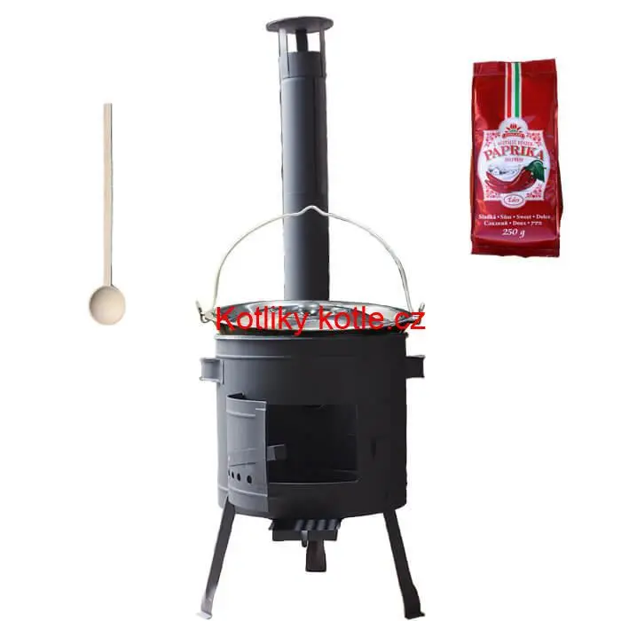 Smaltovaný kotlík 25 L (1,2 mm) + silnostěnná (1,5 mm) žáruvzdorná kotlina BALKY STRONG 42 PLUS 600