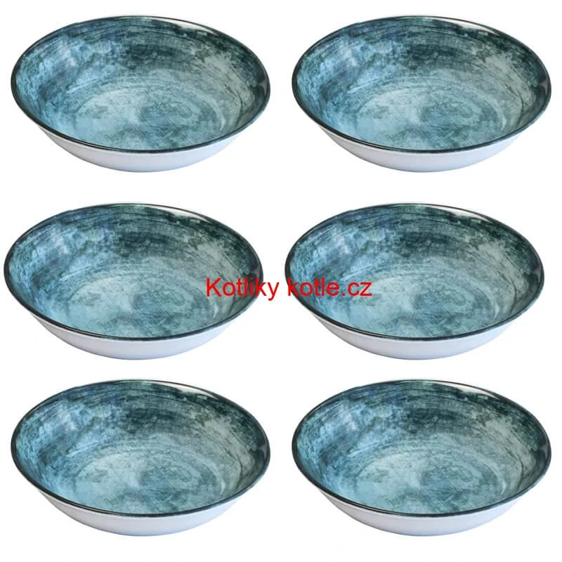 Souprava keramických talířů 18 ks BLUE