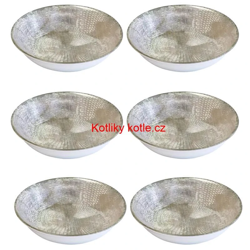 Souprava keramických talířů 18 ks GREY