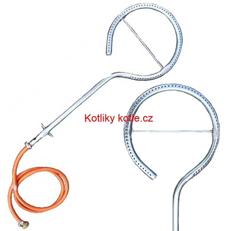 Smaltovaný kotlík (1,2 mm) 25 L + plynový hořák k PB + nízká kotlina 42 PLUS 600 + nerezová poklice INOX