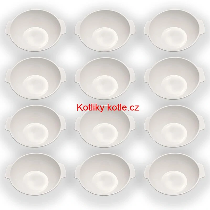 Sada 12 ks: Plastová miska na fajnový kotlíkový guláš a polévky – 750 ml